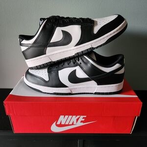 New Nike Dunk Low Black White Panda Mens Size 9.5 Womens Size 11
